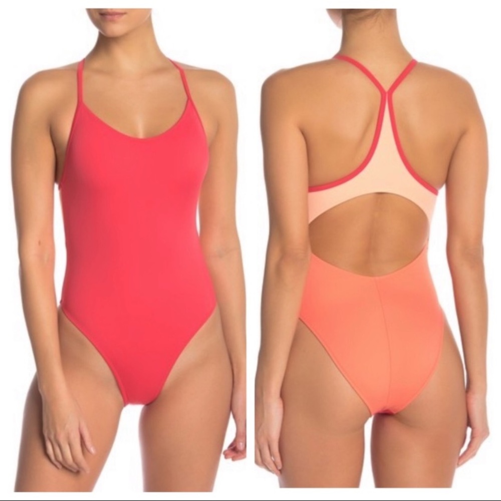 Outdoor Voices One Piece H20V Colorblock Swimsuit